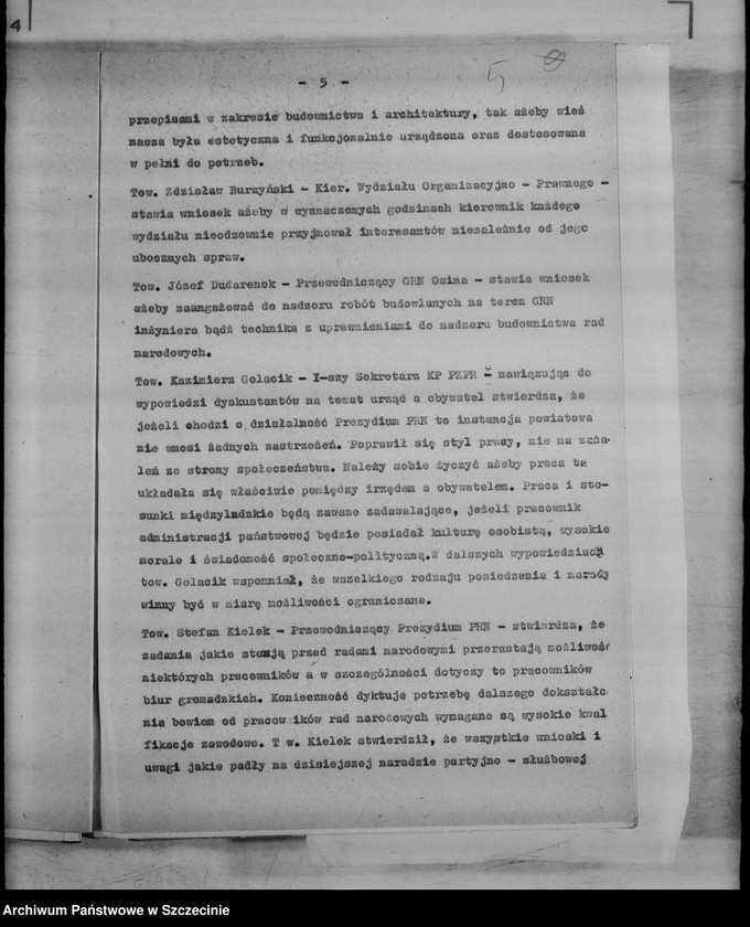 image.from.unit.number "Protokoły narad partyjno-służbowych w prezydiach powiatowych rad narodowych"