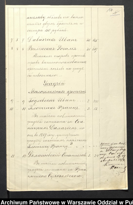 image.from.unit.number "O urządzaniu chłopów wsi Gaczkowo, wchodzących w skład byłej ekonomi Brok, gm.Orło"