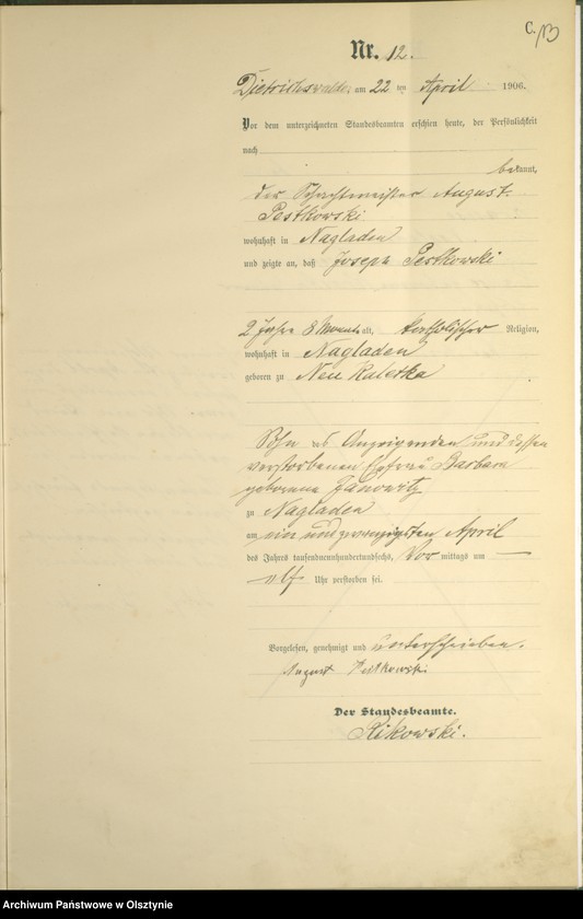 image.from.unit.number "Sterbe-Haupt-Register Nr 1 - 41"