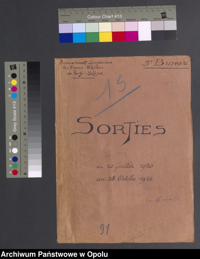 image.from.unit.number "Sorties /Korespondencja własna wychodząca, pisma, zarządzenia, sprawozdania/ 10.07. -28.10.1920"