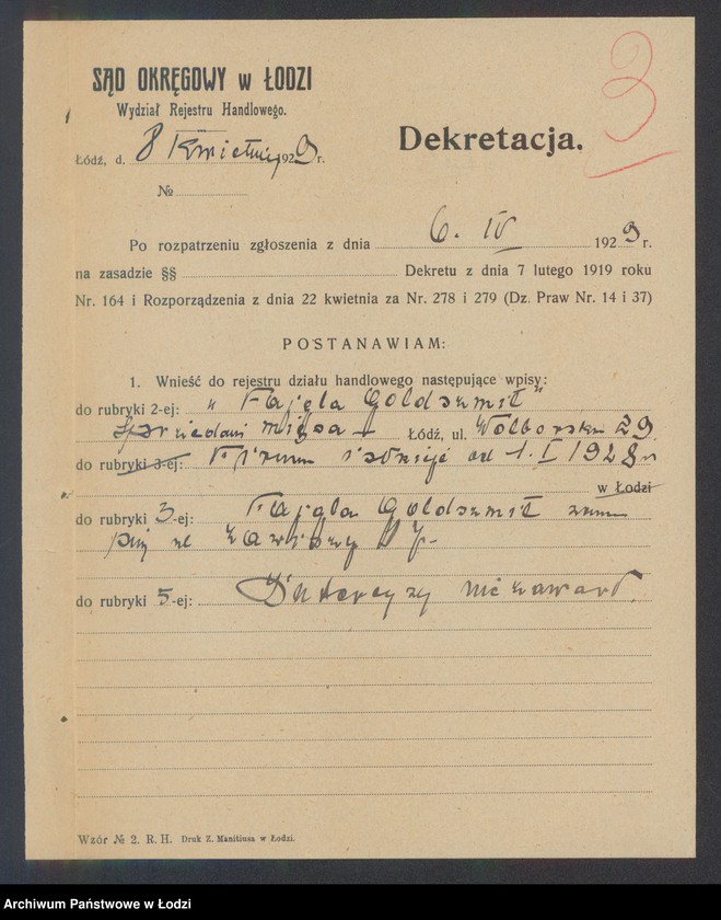 Obraz 5 z jednostki "Fajgla Goldszmit- sprzedaż mięsa"