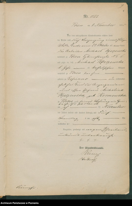 Obraz 10 z jednostki "Księga zgonów"