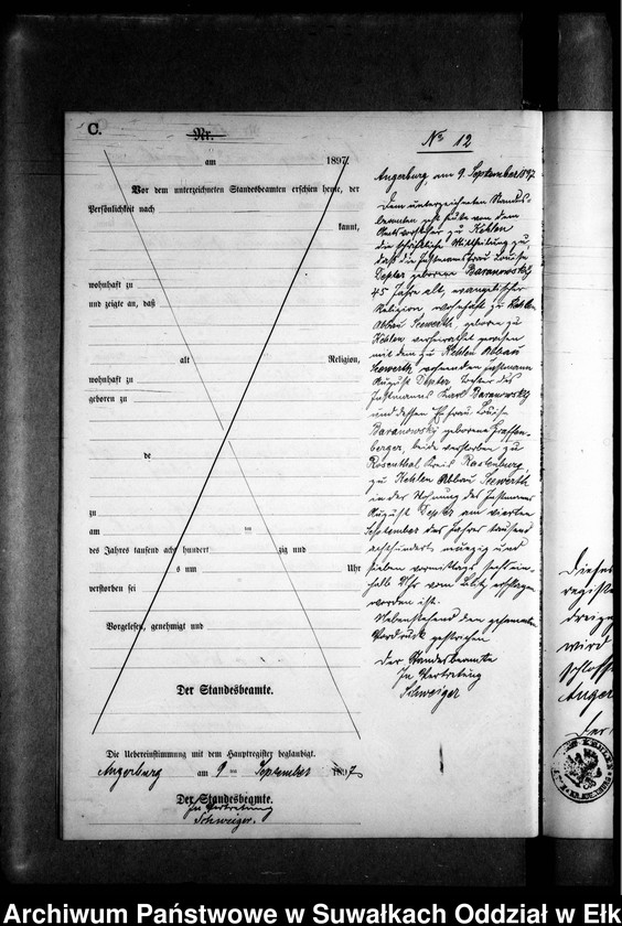 image.from.unit.number "Sterbe-Neben-Register des Preussischen Standes-Amtes Kehlen Kreis Angerburg"