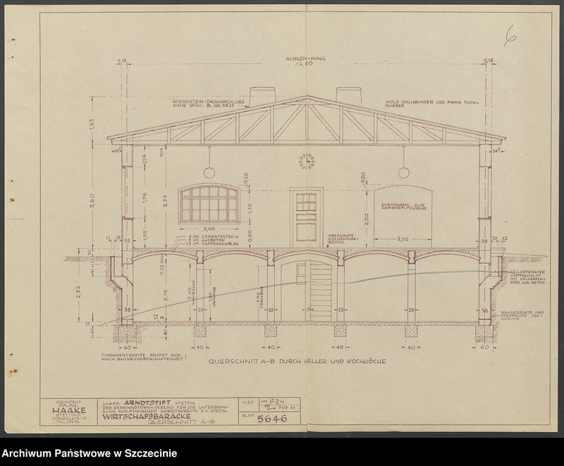 image.from.unit.number "Massiv - Barackenlager "Arndtstift" der Ausländerunterbringung e. V., Stettin, auf dem Sportplatz nördlich des Arndtstiftes am Lindenhoferweg- [Łękno, Pola Wincentego bn]"