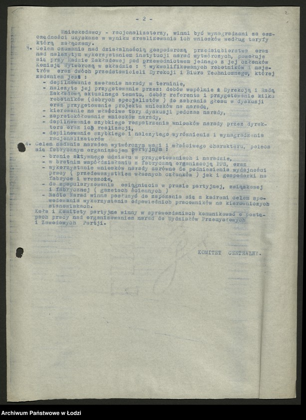 Obraz 3 z jednostki "Uchwały, pisma okólne i instrukcje Wydziału Zawodowego KC"