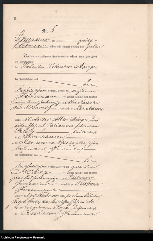 Obraz 18 z jednostki "Księga małżeństw"