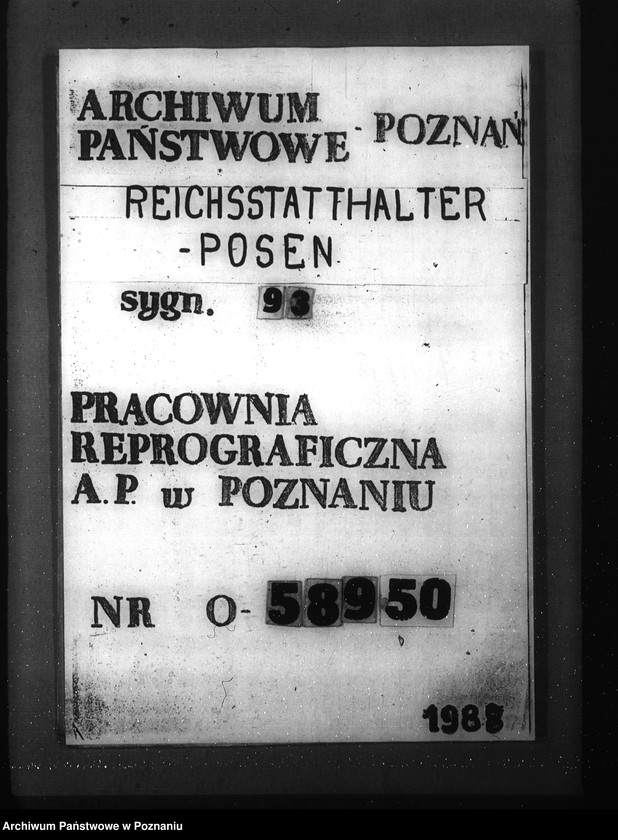 Obraz 1 z jednostki "Geschäftsverteilungsplander Regierung Litzmannstadt (Łódź)"