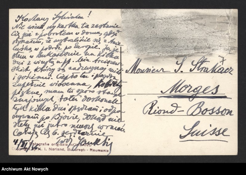 image.from.unit.number "Karszo-Siedlewski Jan (dyplomata, brat Anieli Strakacz); Załączniki: telegram S. Strakacza do J. Kołłupajło; L.52 (odpowiedzi)"