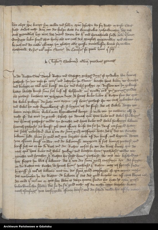 image.from.unit.number "Inceptus et inchoatus est iste Liber in quo continentur copie literarum a Ciuitate Danczik et aliis ciuitatibus huius provincie hinc inde missarum. Anno Domini Millesimo CCCC vicesimo. [Liber missivarum]"