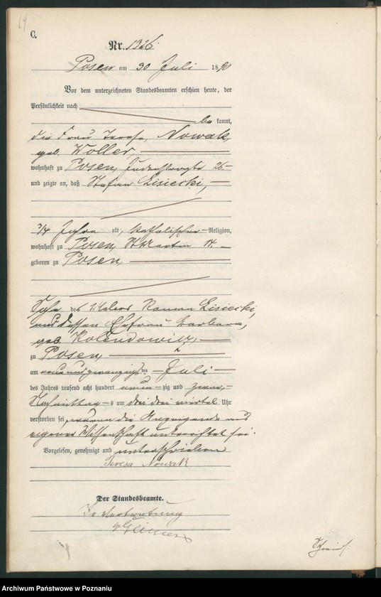 Obraz 17 z jednostki "Księga zgonów t. IV"