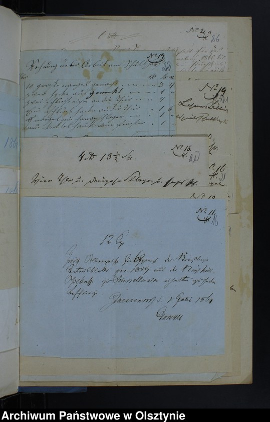 image.from.unit.number "Einnahme Beläge und Ausgabe Beläge der Kirchspiels Schulkasse zu Schnellwalde"