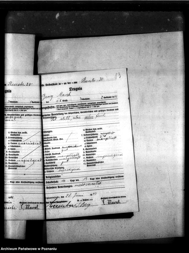 Obraz 17 z jednostki "[Akta personalne wychowanka Georga Marka, ur. 23 X 1930]."