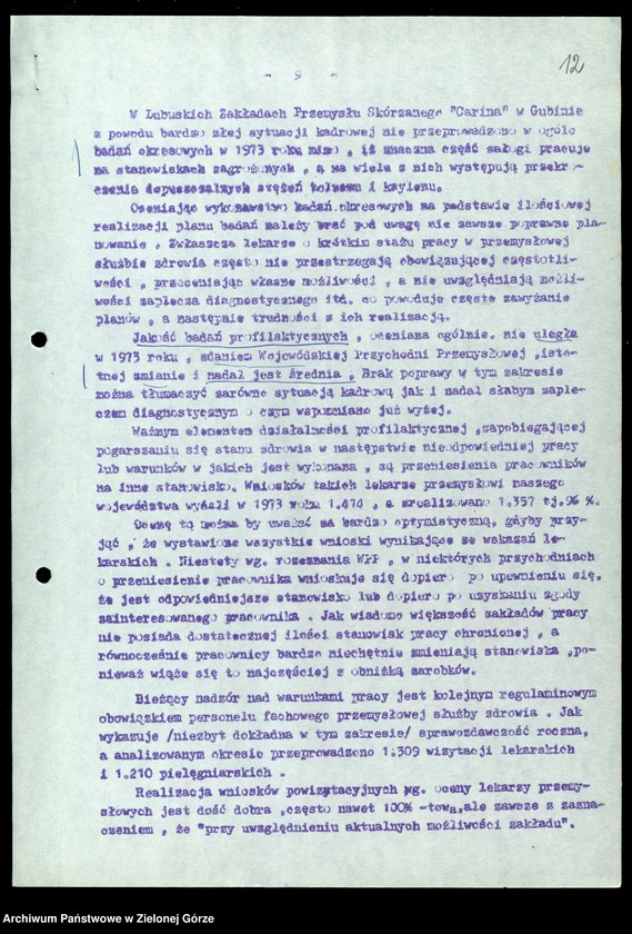 image.from.unit.number "Protokóły z posiedzeń Komisji Zdrowia, Ochrony Środowiska i Spraw Socjalnych Wojewódzkiej Rady Narodowej w Zielonej Górze; Nr 4 - 6; Tom 2 "