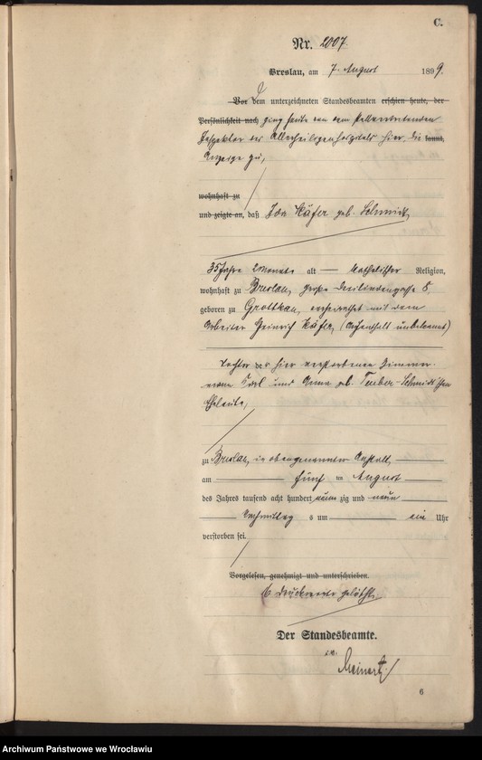 image.from.unit.number "Sterbe-Haupt-Register Breslau I 1899 Band 6"