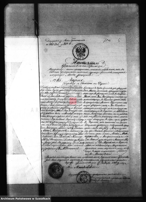 Obraz 9 z jednostki "Dokumenty k Aktam brakosočestavšichsja Pržerosl