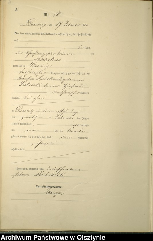 image.from.unit.number "Geburts-Haupt-Register Nr 1 - 41"