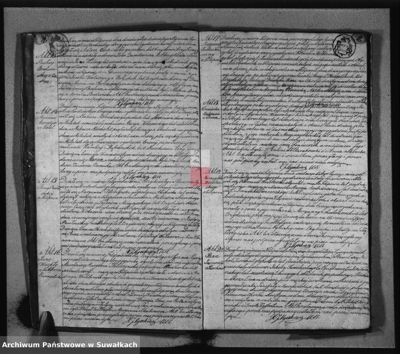 image.from.unit.number "Duplikat Akt Urodzonych, Zaślubionych i Umarłych Parafii Filipowskiey za rok 1842"