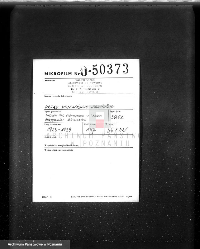 Obraz 2 z jednostki "Nadzór nad gospodarką w lasach majętności Bronisław"