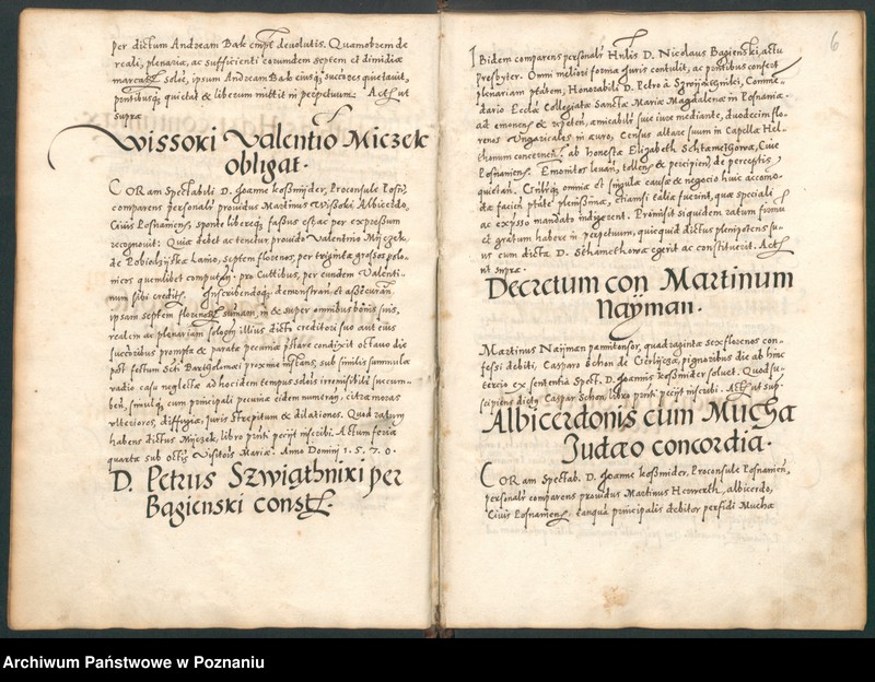 Obraz 10 z jednostki "Liber actorum civitatis Posnaniae."