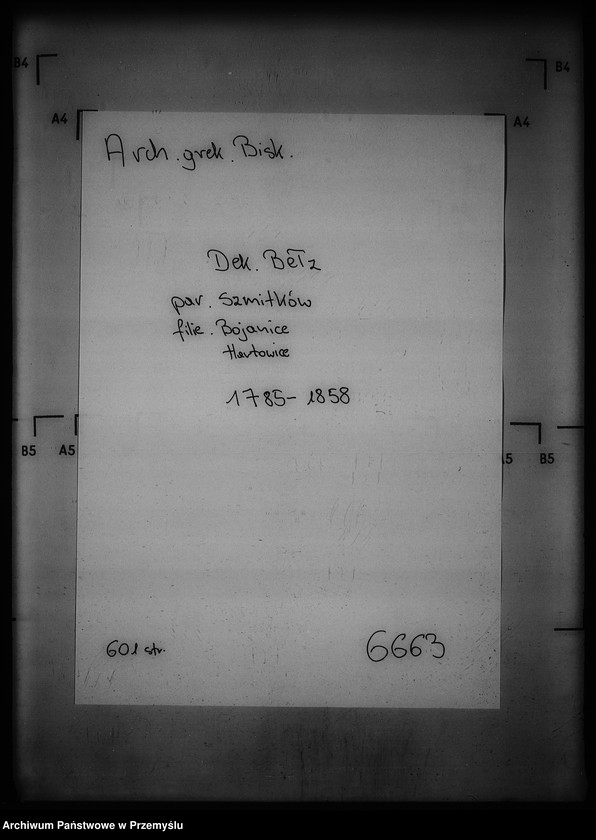 image.from.unit.number "[Kopie ksiąg metrykalnych parafii Szmitków z filiami Bojanice, Hatowice (dekanat Bełz)]"