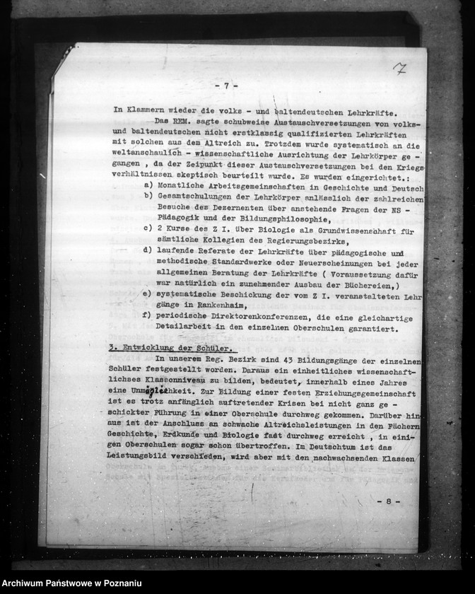 Obraz 11 z jednostki "Sprawozdanie o sytuacji szkół średnich w rejencji łódzkiej"