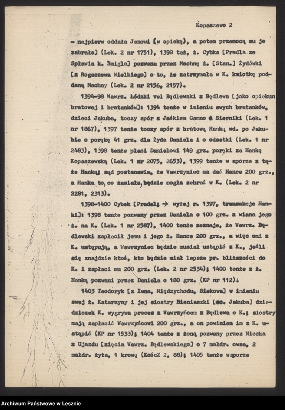 Obraz 3 z jednostki "Dzieje Kopaszewa, maszynopis"