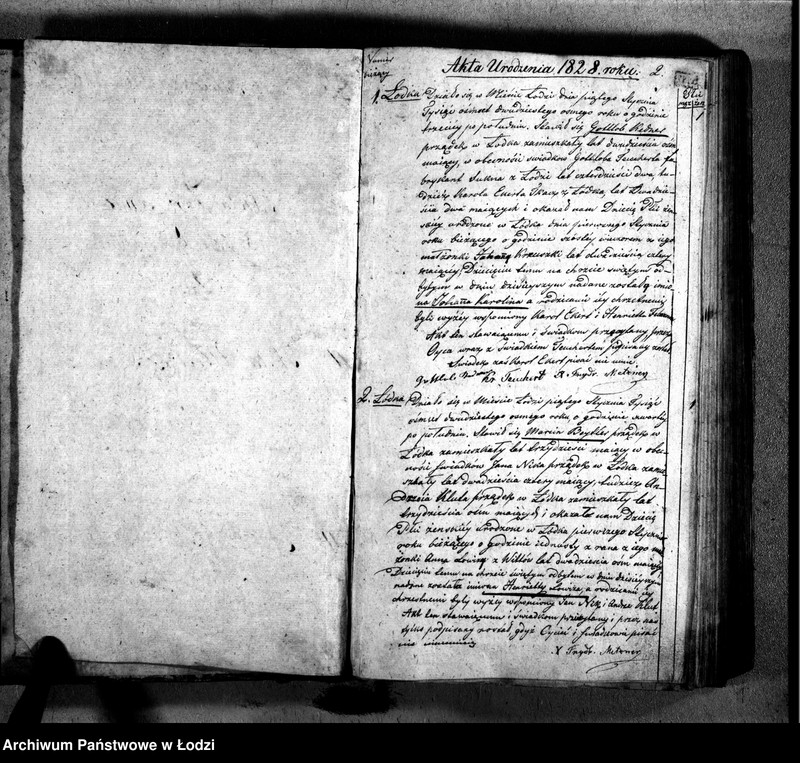 Obraz z jednostki "Akta urodzeń, małżeństw i zgonów"