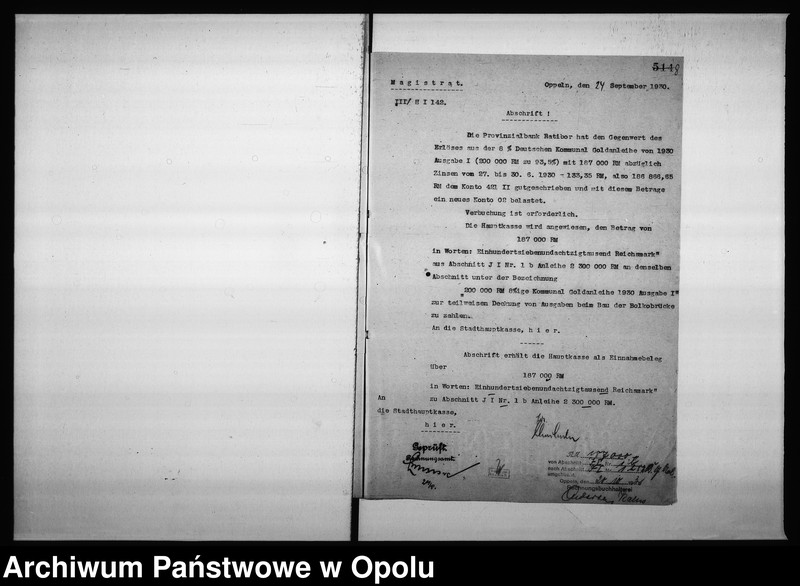 Obraz 12 z jednostki "Abschnitt J I. Kapitalien u[nd] Schuldenverwaltung Rechnungsjahr 1930"