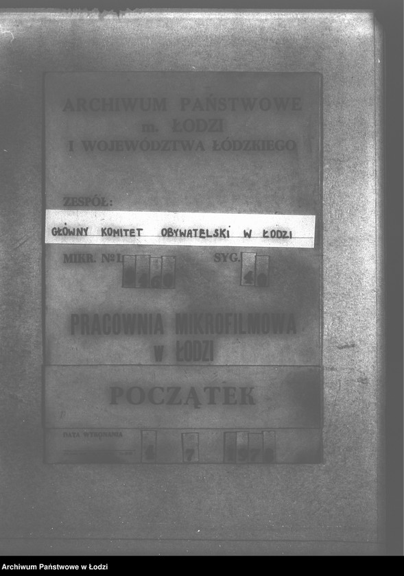 Obraz 1 z jednostki "Główny Komitet Obywatelski [Korespondencja z władzami niemieckimi dot. uregulowania należności za rekwizycje na rzecz wojska]"