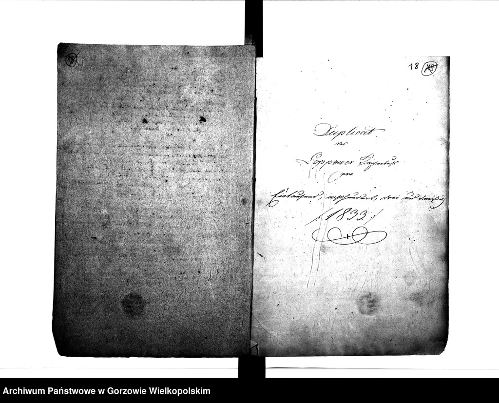 image.from.unit.number "Duplikate der Kirchenbücher von der Parochie Beyersdorf: Beyersdorf (Baczyna), Zanzin (Santocko), Loppow (Łupowo), Neuendorf (Chróścik)"