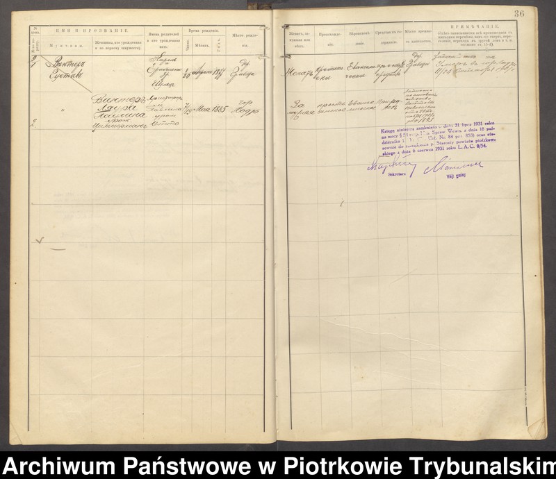 Obraz 19 z jednostki "[Księga ludności stałej gminy Grabica wsi: Grabica, Ostrów]"