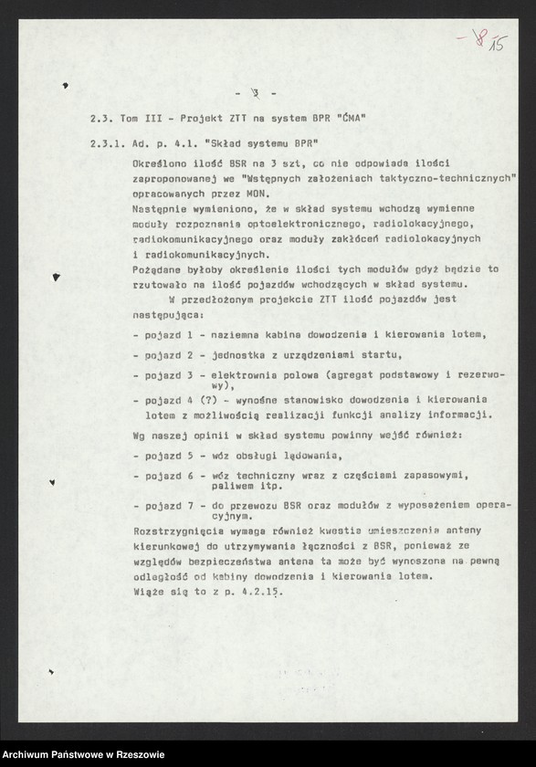 Obraz 4 z kolekcji "System (BSR) ĆMA z WSK Mielec"