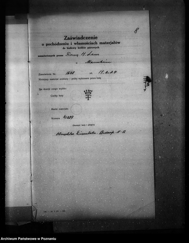 Obraz 12 z jednostki "Majętność Chrustowo pow. obornicki własność Dietsch nr woj. kotła 5765"