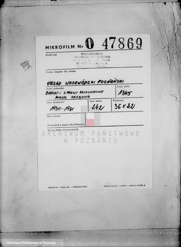 Obraz 2 z jednostki "Budżet i sprawy rachunkowe miasta Grabowa"