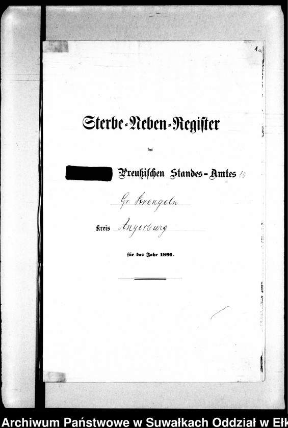 image.from.unit.number "Sterbe-Neben-Register des Preussischen Standes-Amtes Gr. Strengeln Kreis Angerburg"