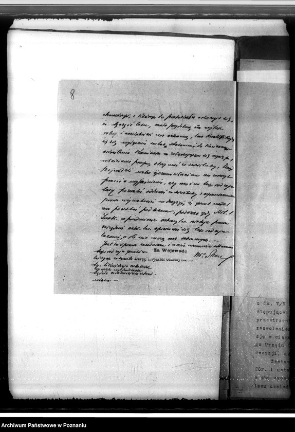 Obraz 12 z jednostki "Sprawa likwidacji serwitutów w lasach majątku Mycielin własność A. Doruchowskiego gmina Kościelec powiat kaliski"