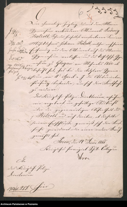 Obraz 9 z jednostki "A. betr. Ludwig Kotzold, Stud. med."