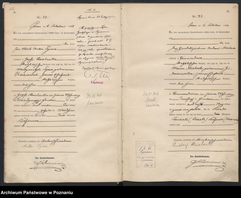 Obraz 19 z jednostki "Księga miejscowa urodzeń"