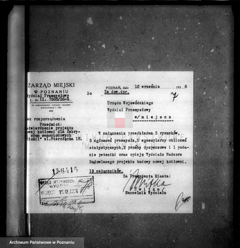 image.from.unit.number "Zatwierdzenie zakładu przemysłowego /kotłowni przy fabryce opon/ Firma Stomil S.A."