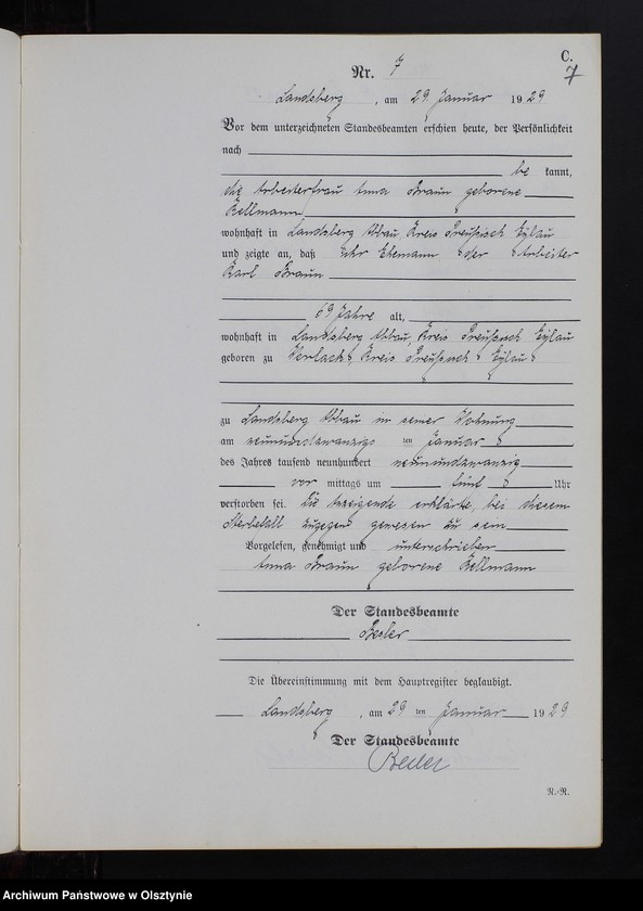 image.from.unit.number "Sterbe-Neben-Register Nr 1 - 33 [ Księga zgonów - wtóropis ]"