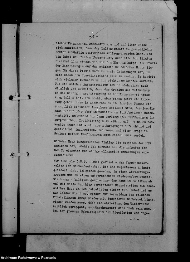 Obraz 12 z jednostki "Protokoły konferencji w sprawie umocnienia niemczyzny w Kraju Warty"