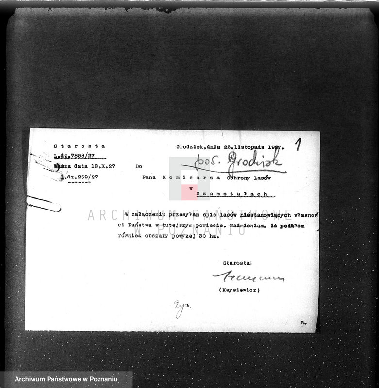 image.from.unit.number "/Spisy właścicieli lasów i sprawozdania z działalności organów ochrony lasów/"