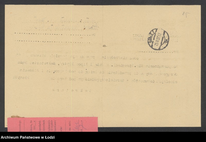 Obraz 17 z jednostki "Chaim M.Szer- sprzedaż bawełnianych odpadków"