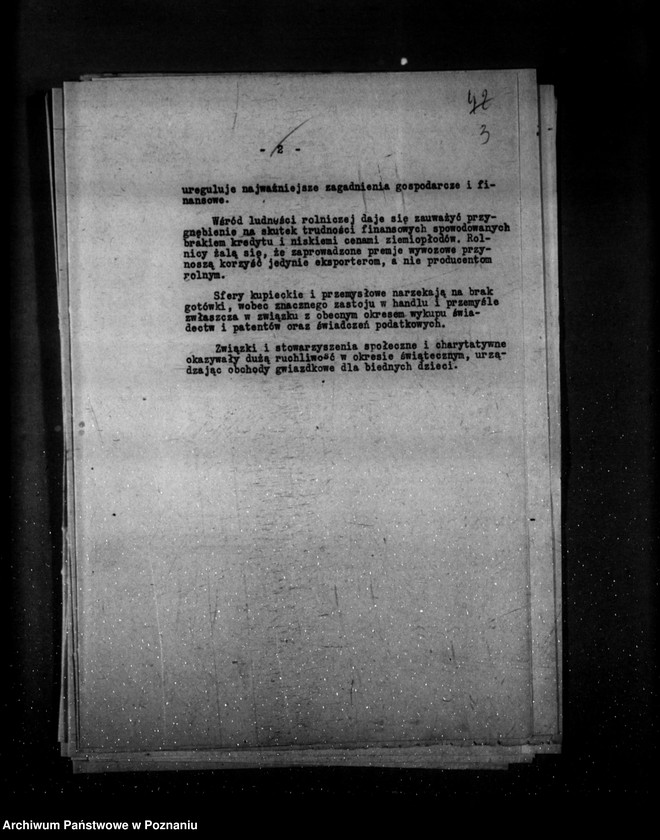 Obraz 7 z jednostki "Sprawozdanie sytuacyjne miesięczne za miesiąc grudzień 1929 r. działy I-IV"