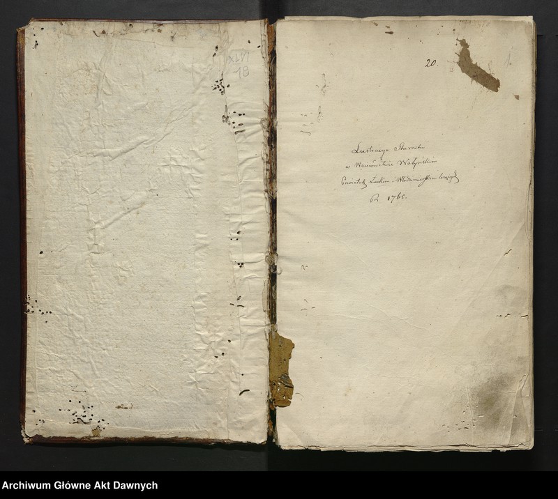 image.from.unit.number "Lustracya Starostwa w Woiewoddztwie Wołynskim Powiatach Łuckim i Włodzimierskim. Starostwo łuckie, starostwo włodzimierskie, starostwo kowelskie."