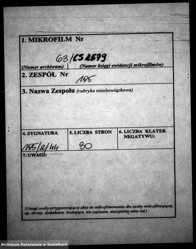 image.from.unit.number "[Dokumenty do akt małżeństw wyznania ewangelicko-augsburskiego w Wiżajnach]"