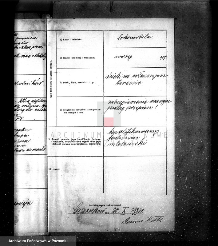 Obraz 19 z jednostki "Zatwierdzenie zakładu przemysłowego, urządzenia mleczarni nr 473 własność Benno Witte - Czarnków"