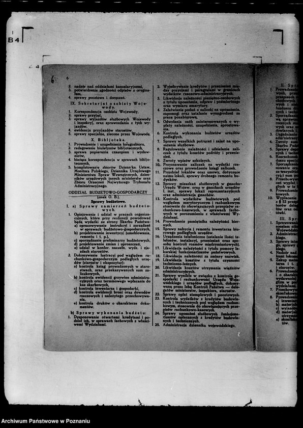 Obraz 9 z jednostki "Statut organizacyjny Urzędu Wojewódzkiego Poznańskiego z 1931 z późniejszymi poprawkami"