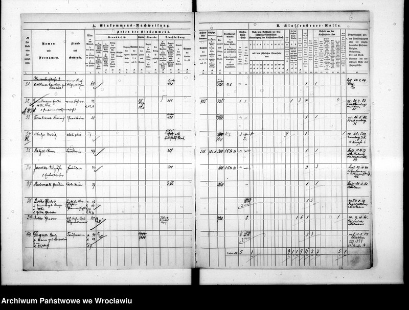image.from.unit.number "Klassensteuerrolle nebst Eikommens - Nachweisung"