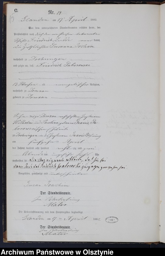 image.from.unit.number "Sterbe-Neben-Register Nr 1 - 54"